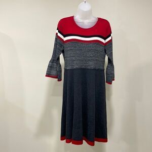 NWOT Jessica Howard striped sweater dress.  Size 1X (18).